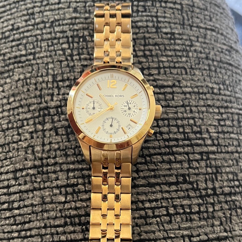 Michael Kors Radiant Gold Chronograph Watch